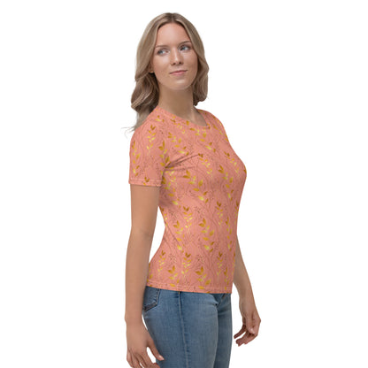 Golden foliage salmon Women's T-shirt