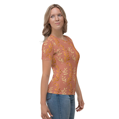 Golden leaves salmon Women's T-shirt