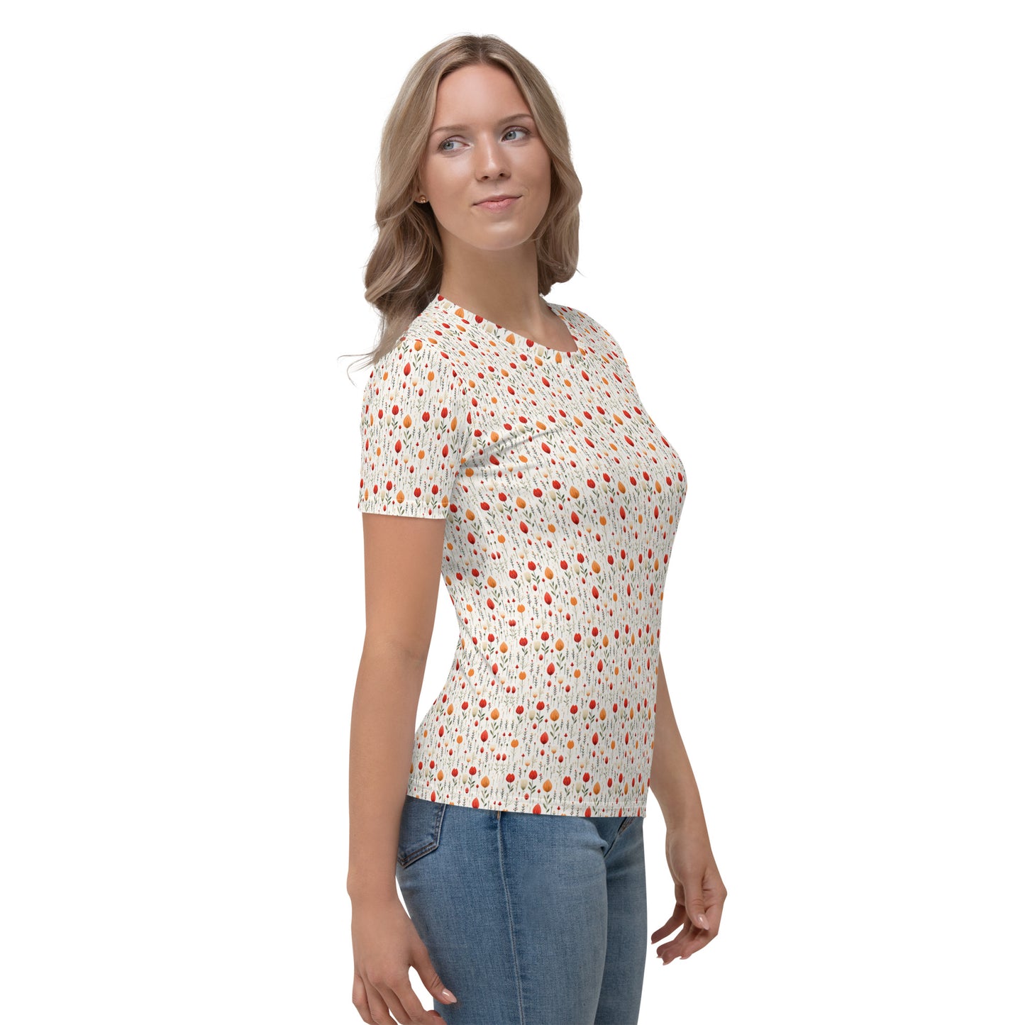 T-shirt Femme Jolie tulipe et bourgeons