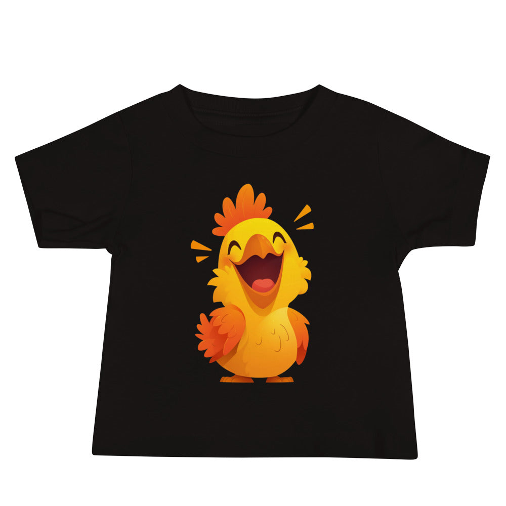 Happy yellow rooster Baby Jersey Short Sleeve Tee