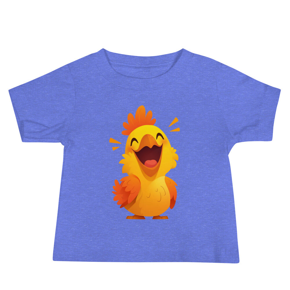 Happy yellow rooster Baby Jersey Short Sleeve Tee