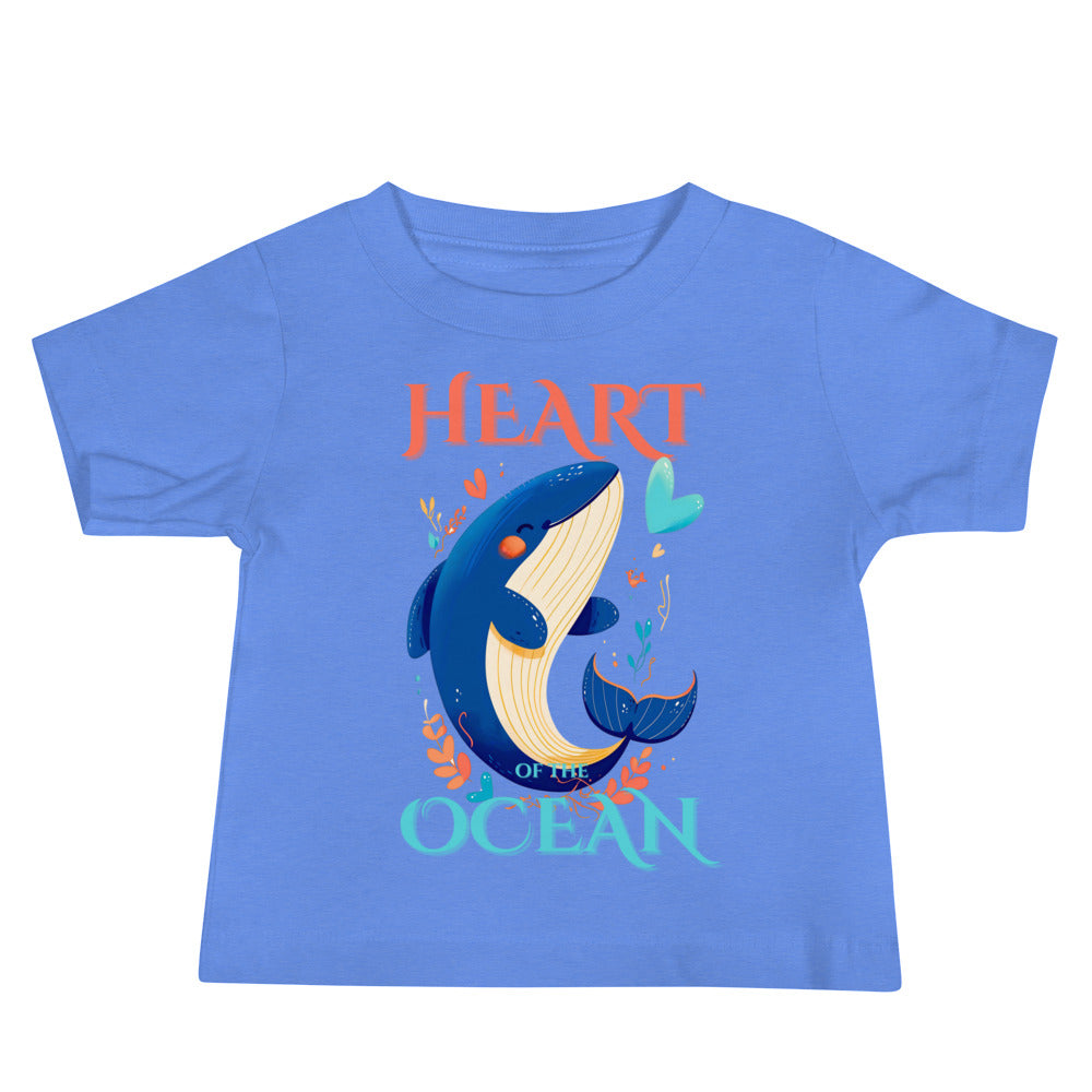 Heart of the ocean whale Baby Jersey Short Sleeve Tee