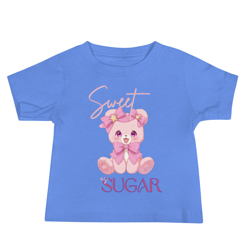 Sweet as sugar cute plush bear Baby Jersey Short Sleeve Tee