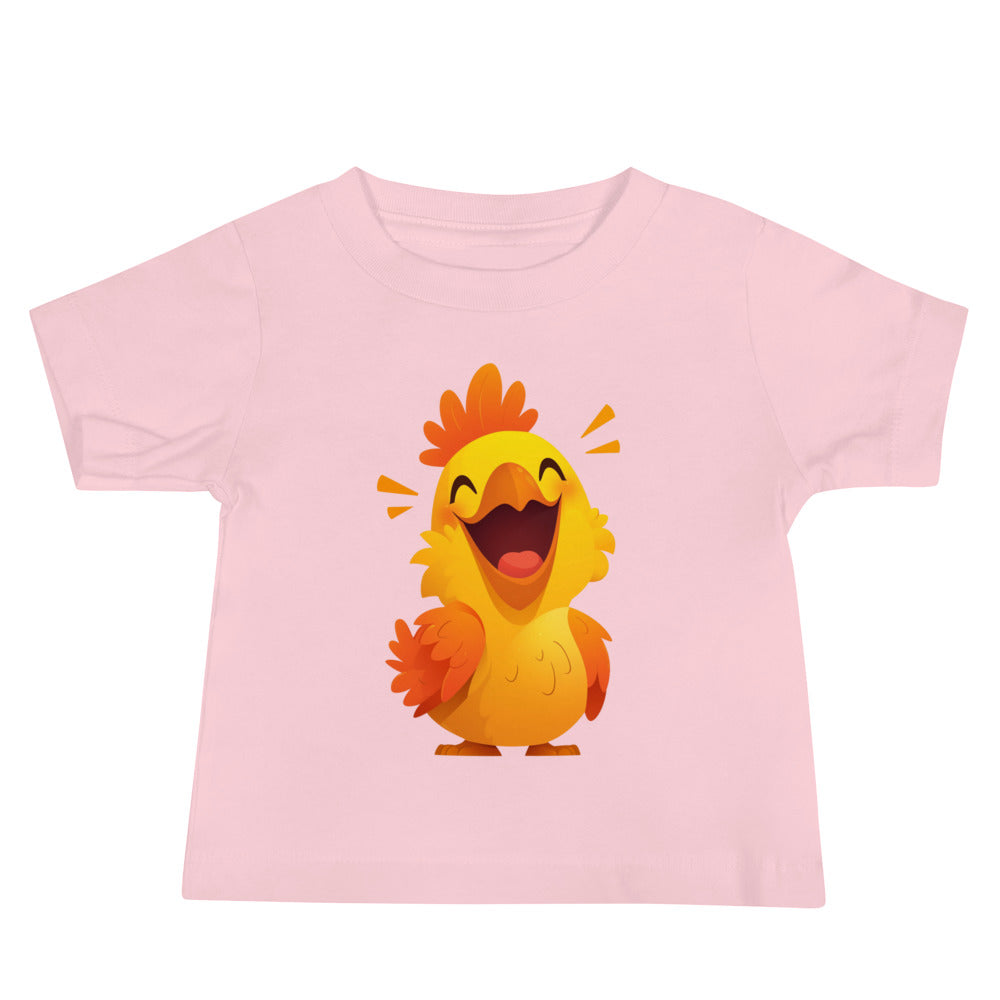 Happy yellow rooster Baby Jersey Short Sleeve Tee