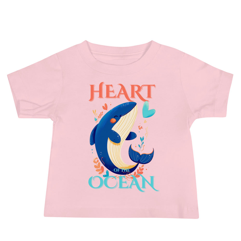 Heart of the ocean whale Baby Jersey Short Sleeve Tee