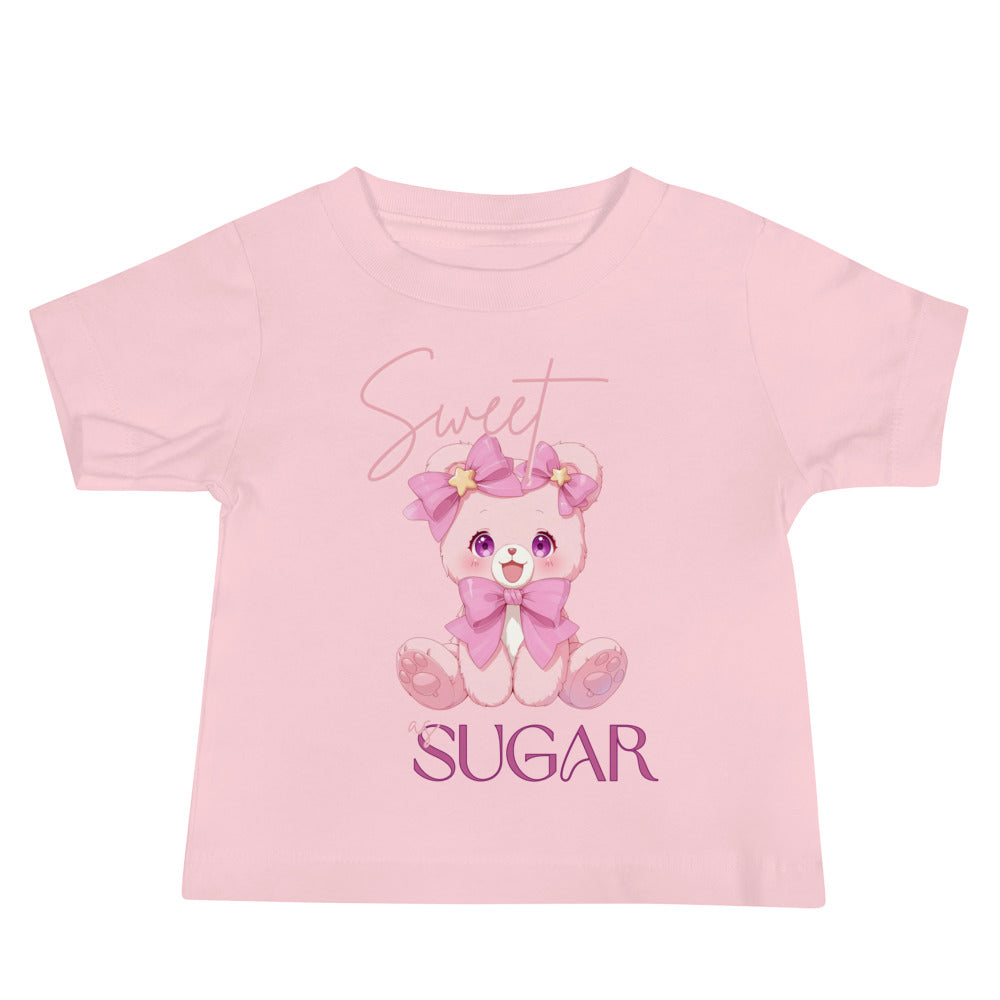 Sweet as sugar cute plush bear Baby Jersey Short Sleeve Tee