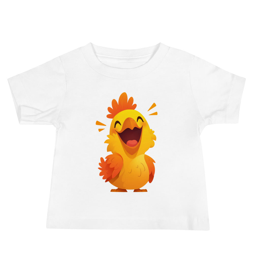 Happy yellow rooster Baby Jersey Short Sleeve Tee