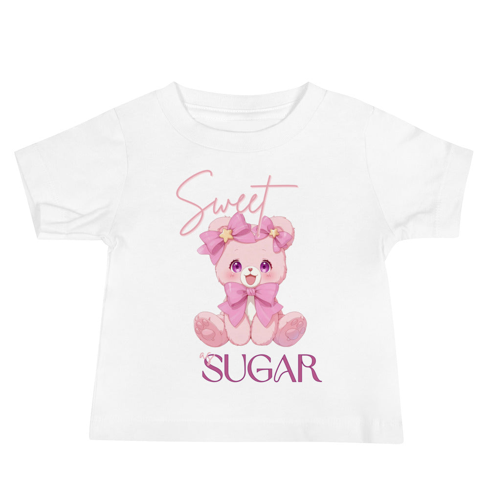 Sweet as sugar cute plush bear Baby Jersey Short Sleeve Tee