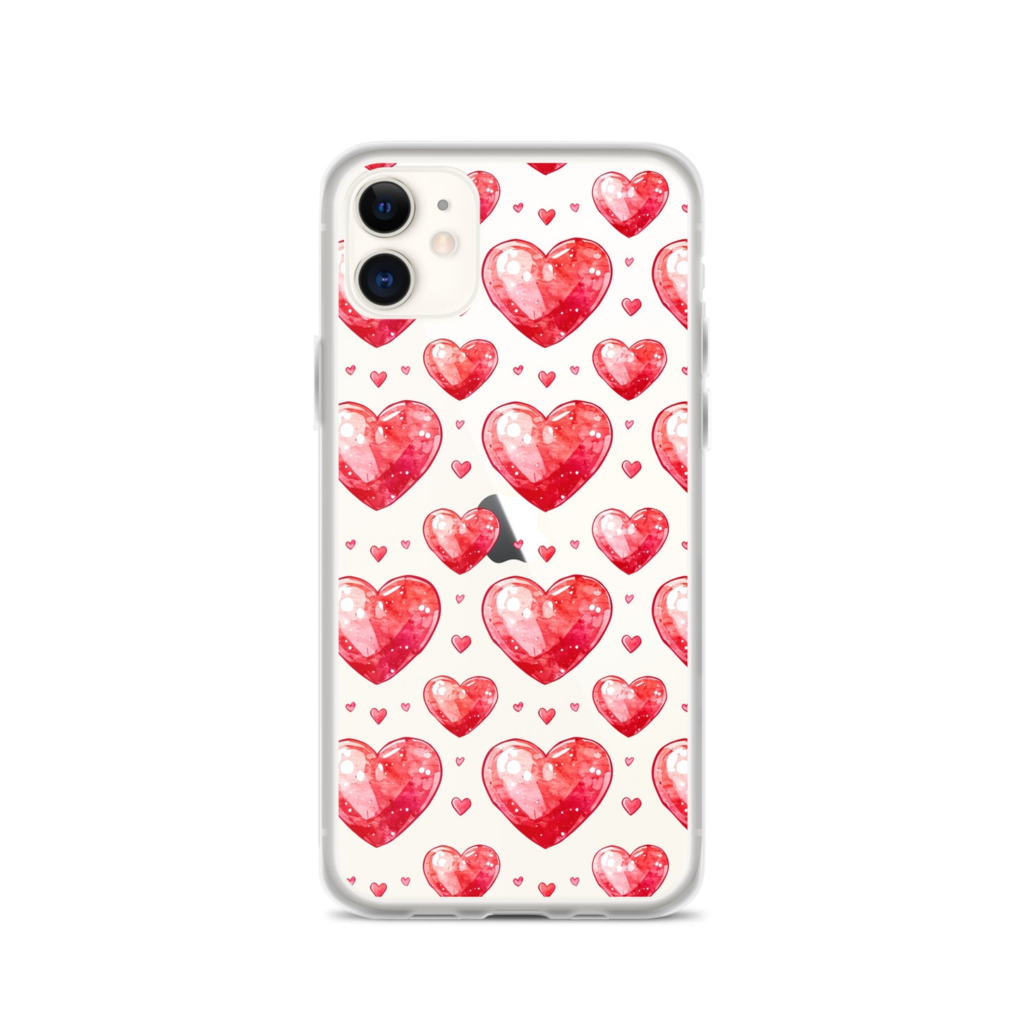 Watercolor hearts tile Clear Case for iPhone® - Maddrick