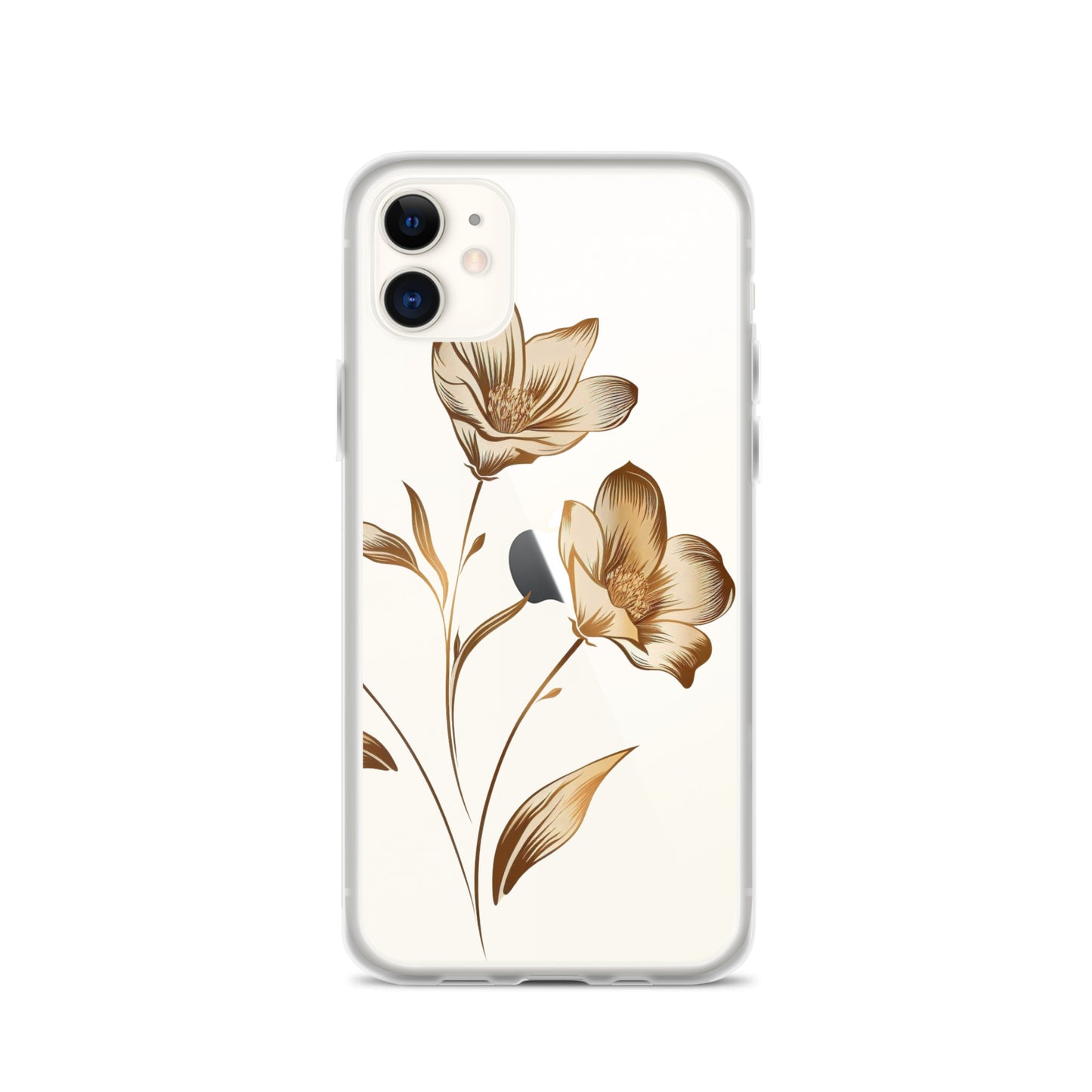 Golden flowers bunch Clear Case for iPhone®