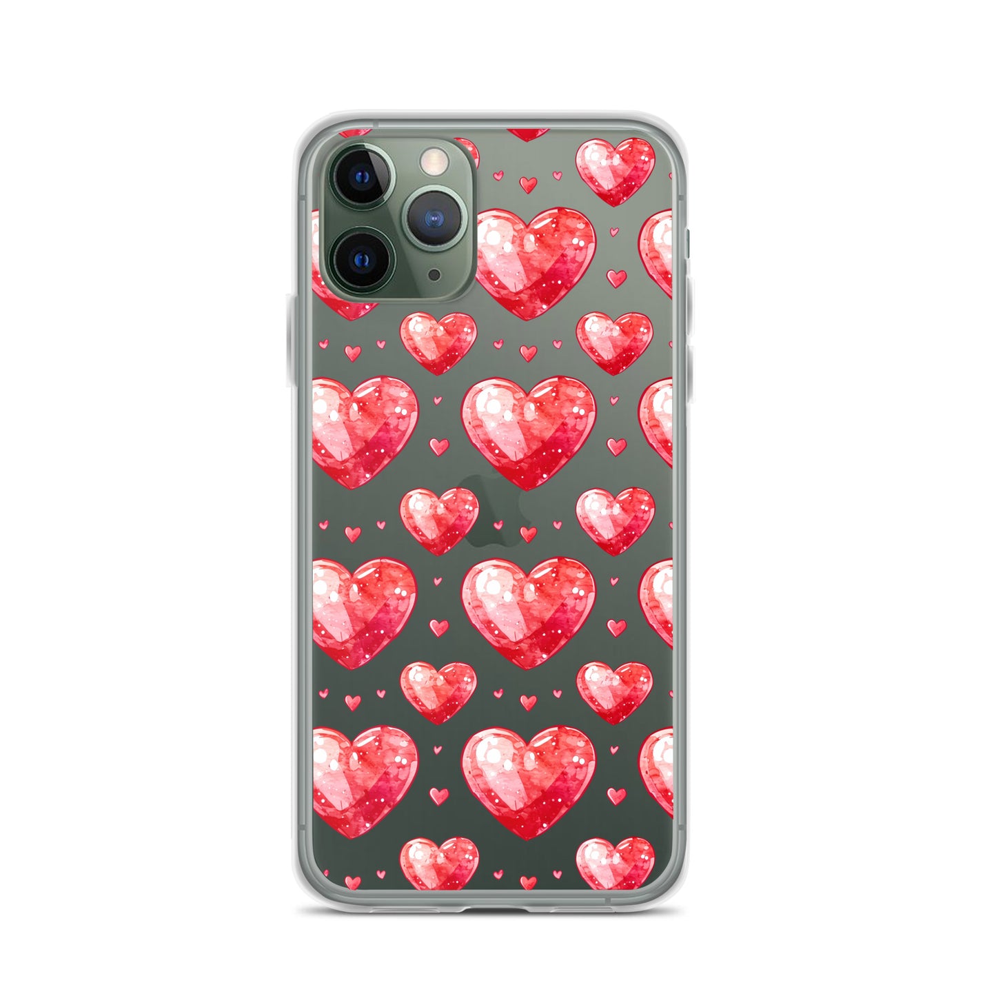 Watercolor hearts tile Clear Case for iPhone® - Maddrick