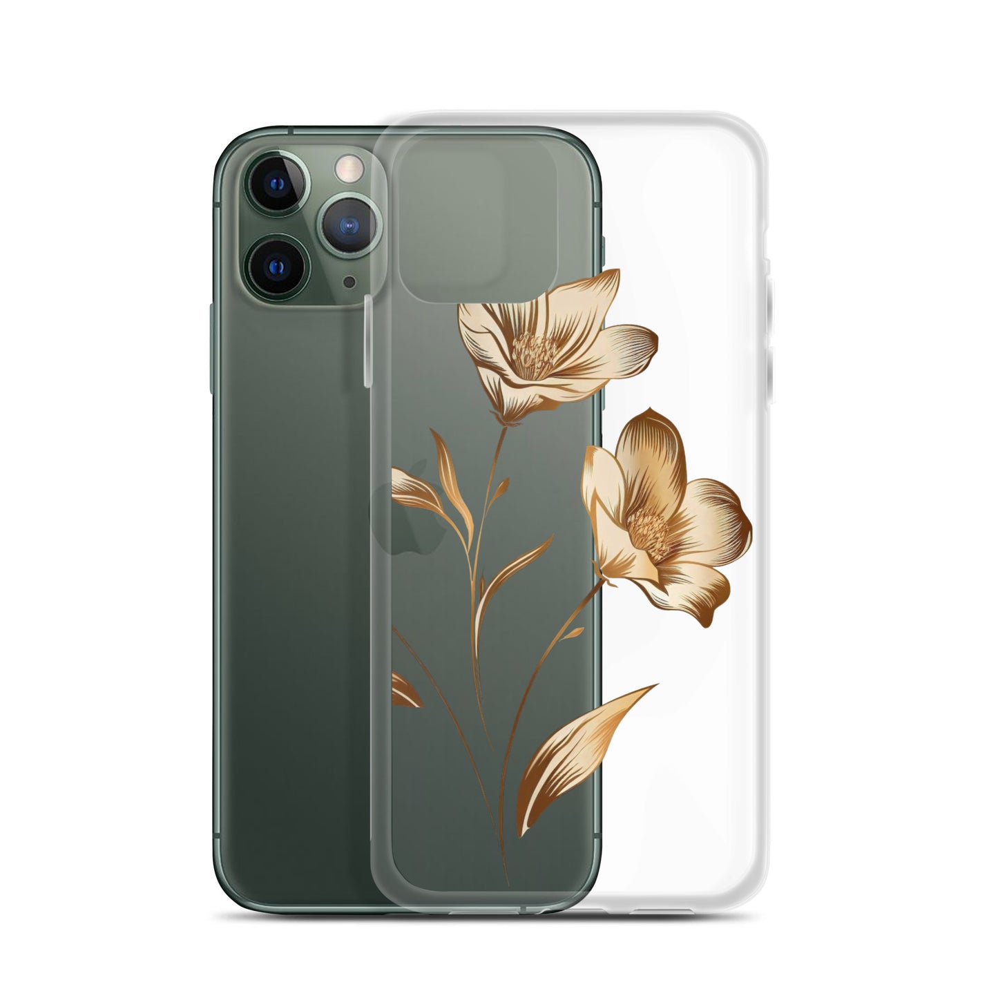 Golden flowers bunch Clear Case for iPhone®