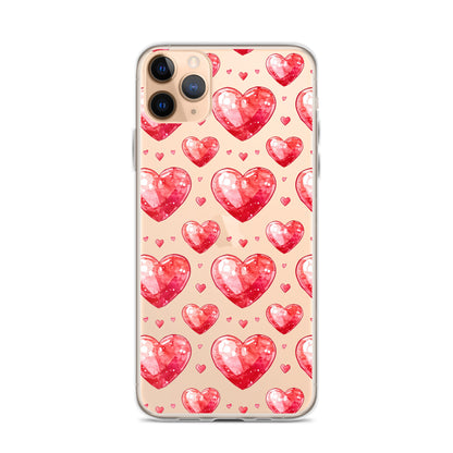 Watercolor hearts tile Clear Case for iPhone® - Maddrick