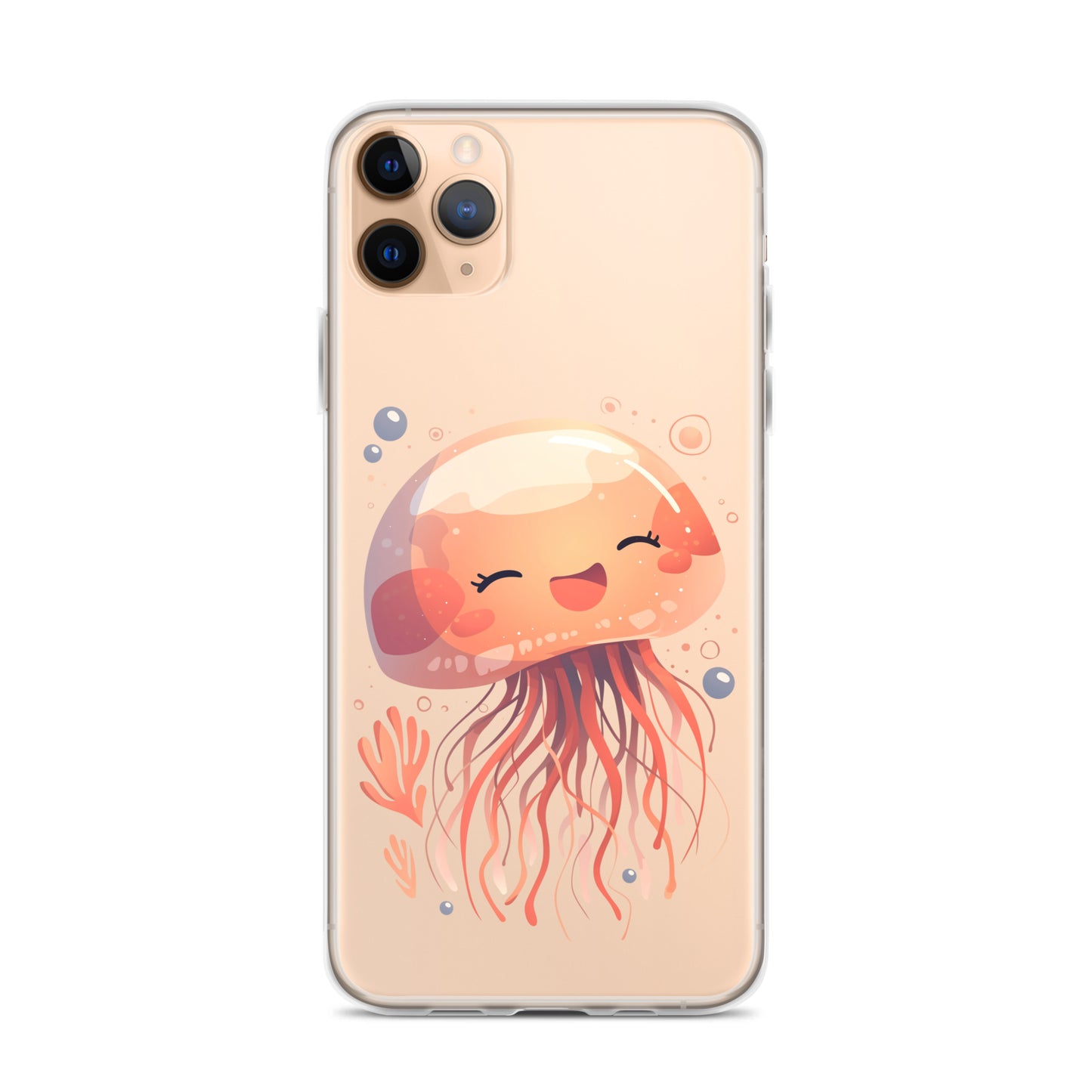 Smiling jellyfish kawaii Clear Case for iPhone®