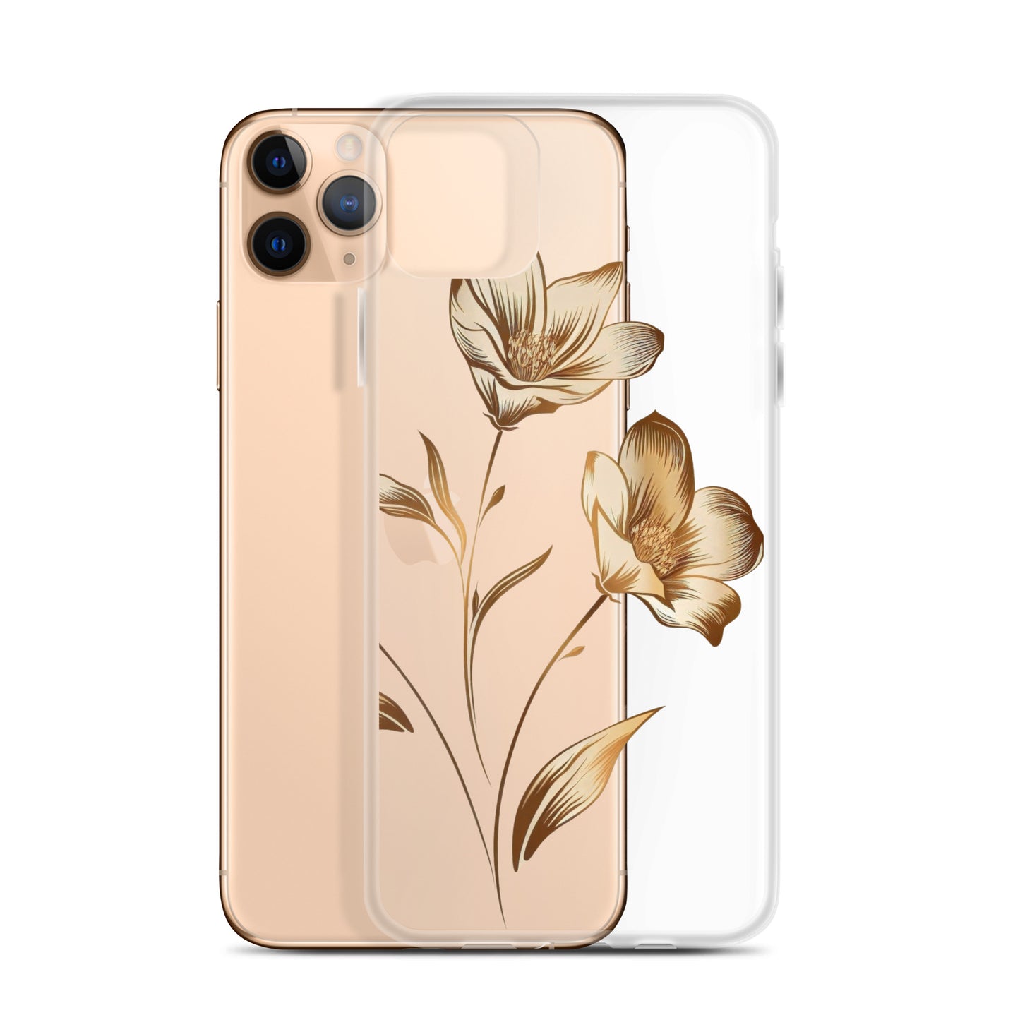 Golden flowers bunch Clear Case for iPhone®