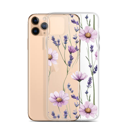 Lavender and purple daisy Clear Case for iPhone®