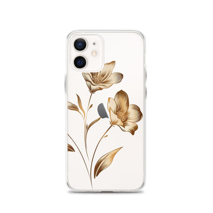 Golden flowers bunch Clear Case for iPhone®