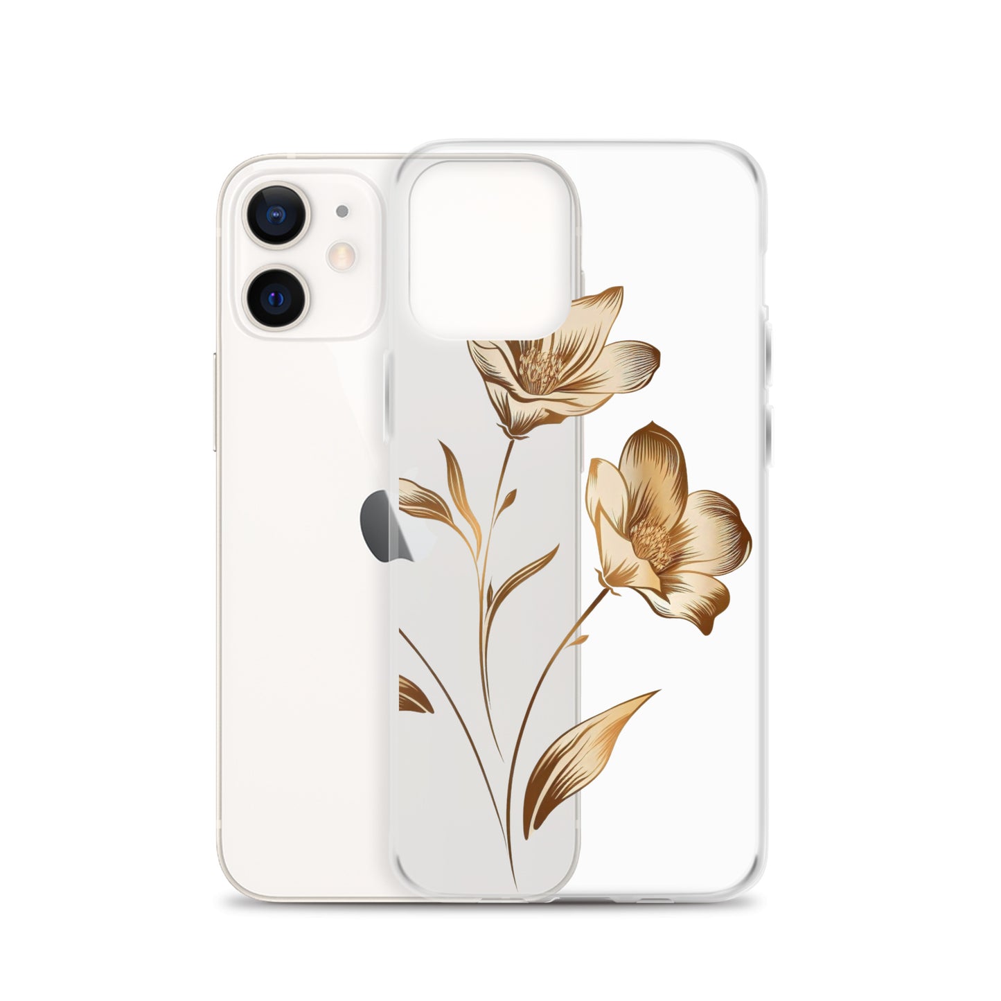 Golden flowers bunch Clear Case for iPhone®