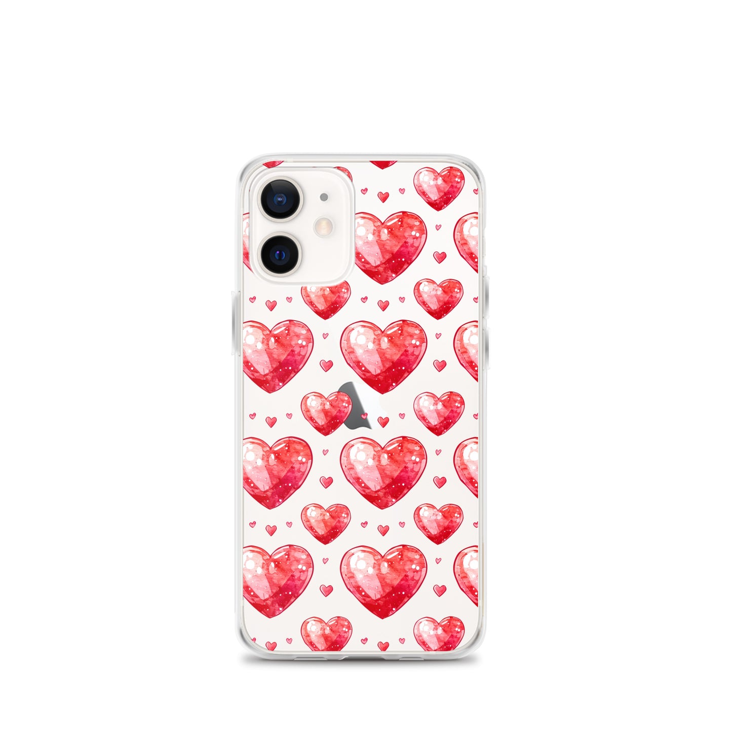 Watercolor hearts tile Clear Case for iPhone® - Maddrick