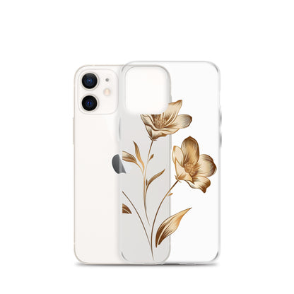 Golden flowers bunch Clear Case for iPhone®