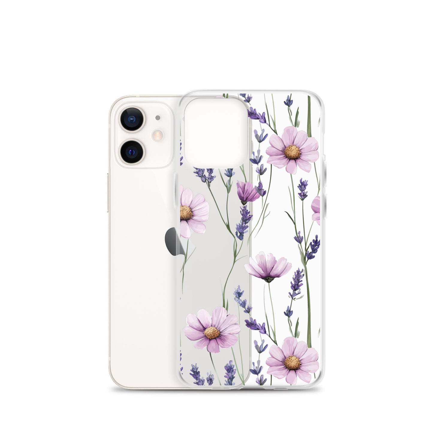 Lavender and purple daisy Clear Case for iPhone®