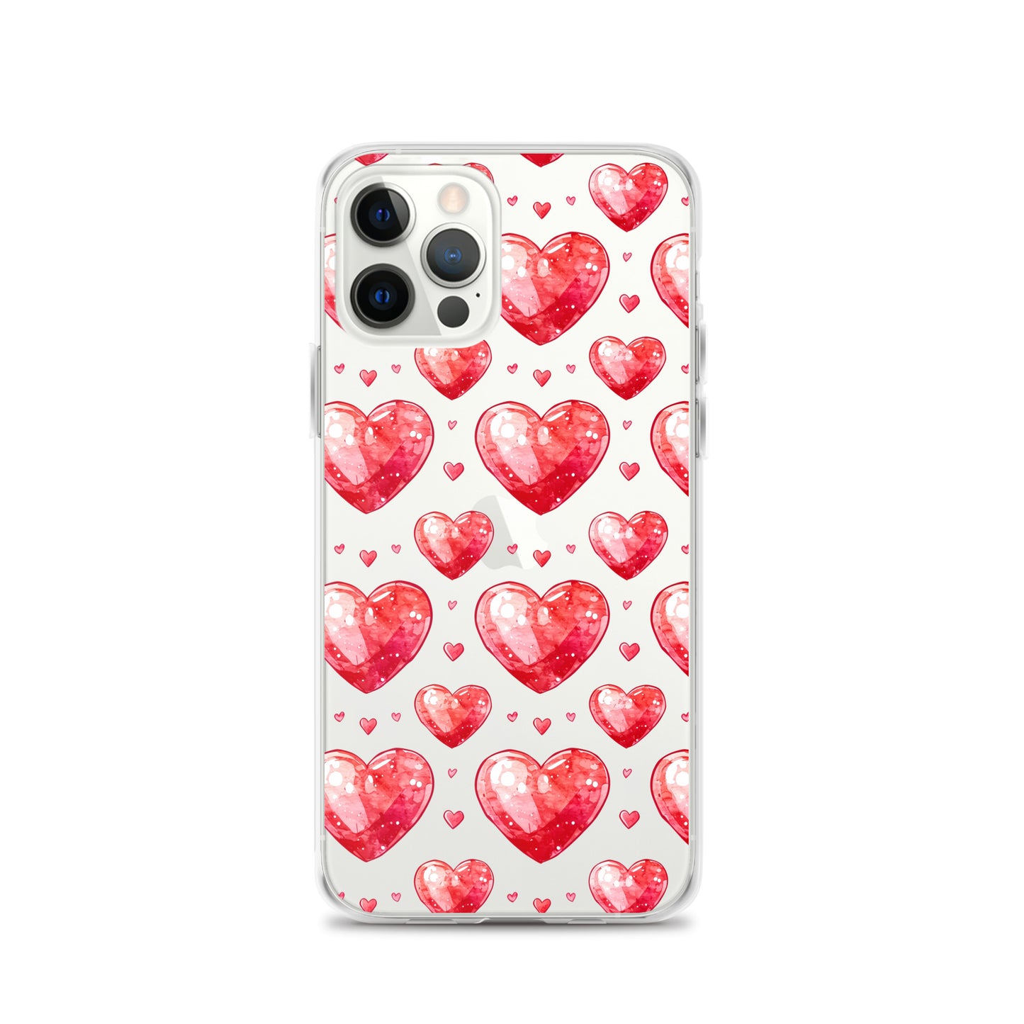 Watercolor hearts tile Clear Case for iPhone® - Maddrick