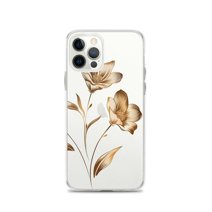 Golden flowers bunch Clear Case for iPhone®