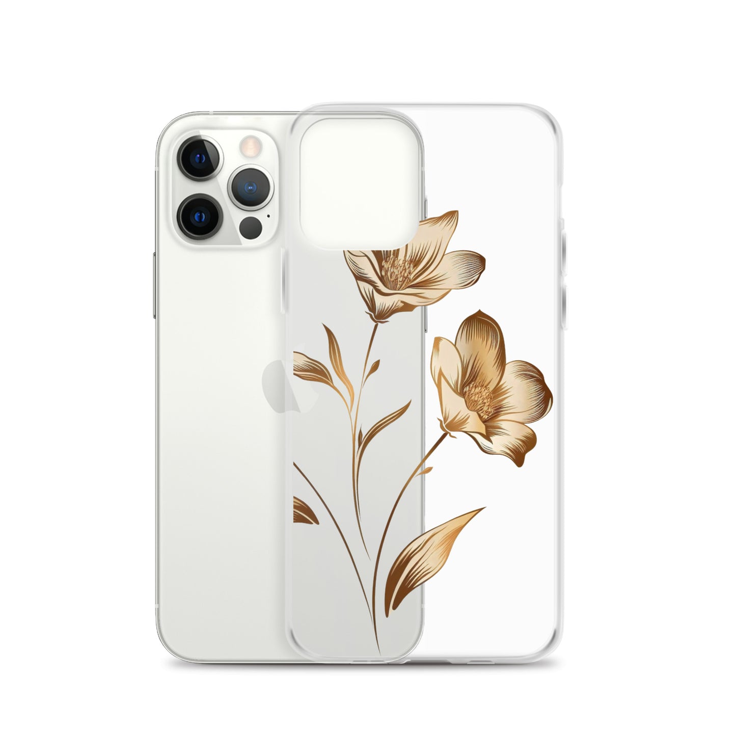 Golden flowers bunch Clear Case for iPhone®