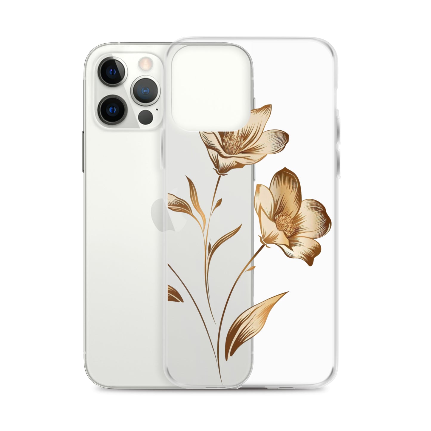 Golden flowers bunch Clear Case for iPhone®