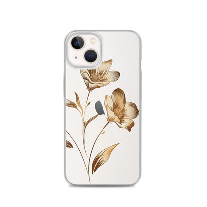 Golden flowers bunch Clear Case for iPhone®