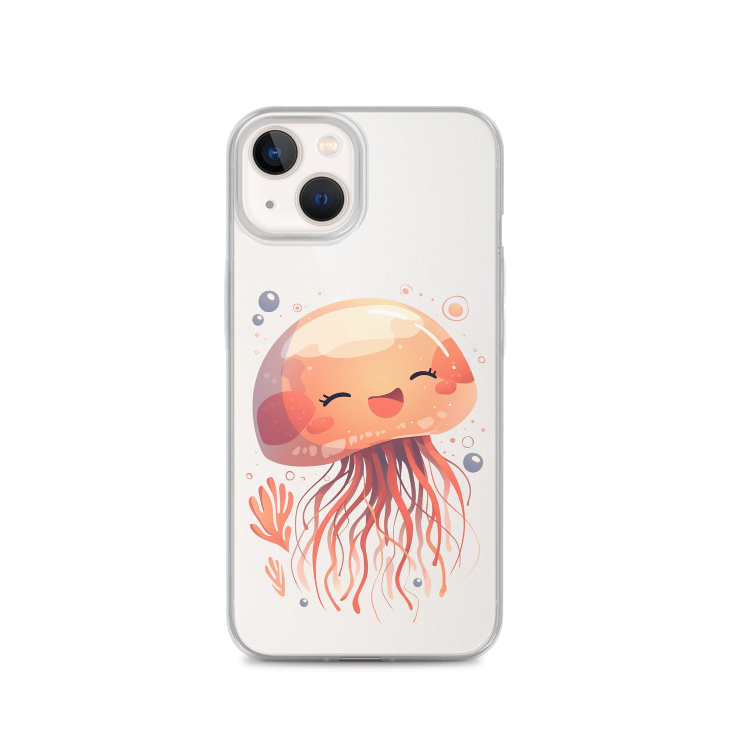 Smiling jellyfish kawaii Clear Case for iPhone®