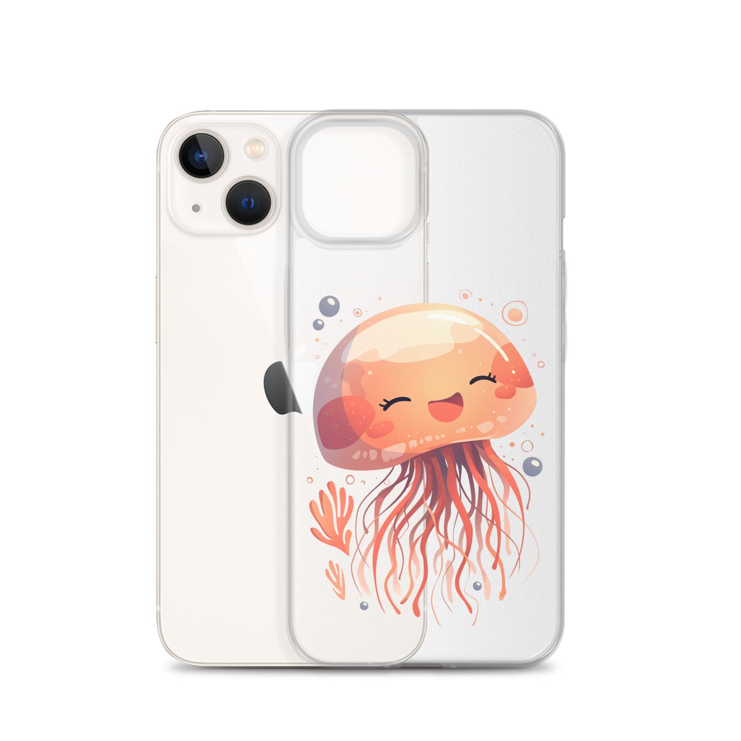 Smiling jellyfish kawaii Clear Case for iPhone®