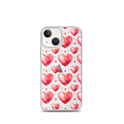 Watercolor hearts tile Clear Case for iPhone® - Maddrick