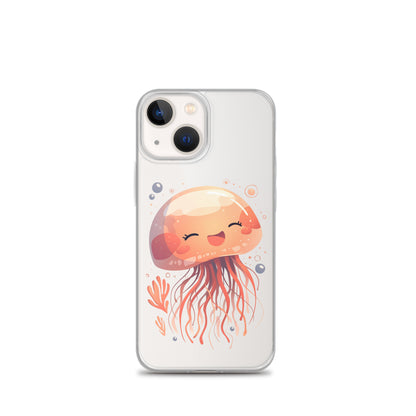 Smiling jellyfish kawaii Clear Case for iPhone®