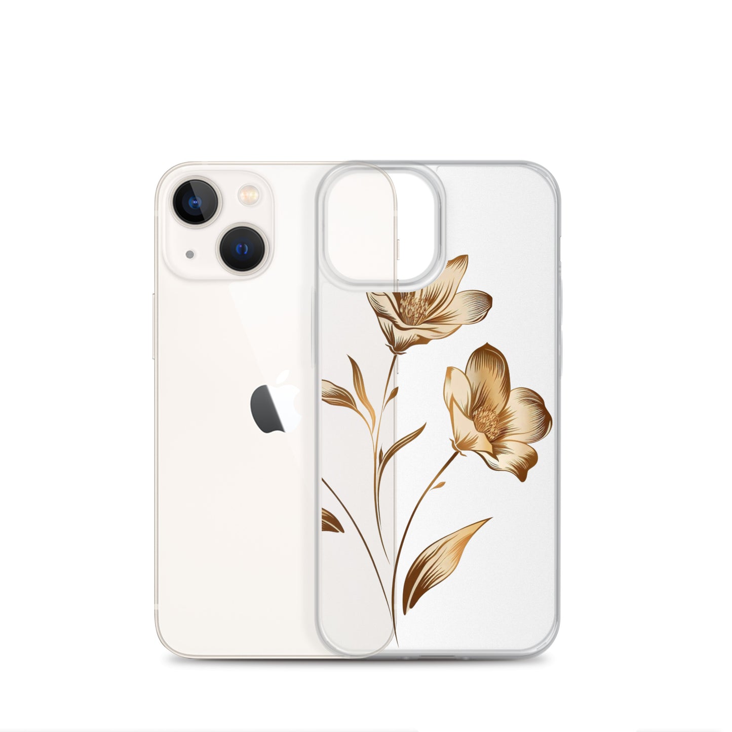 Golden flowers bunch Clear Case for iPhone®