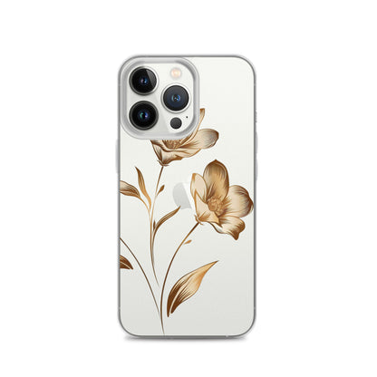 Golden flowers bunch Clear Case for iPhone®