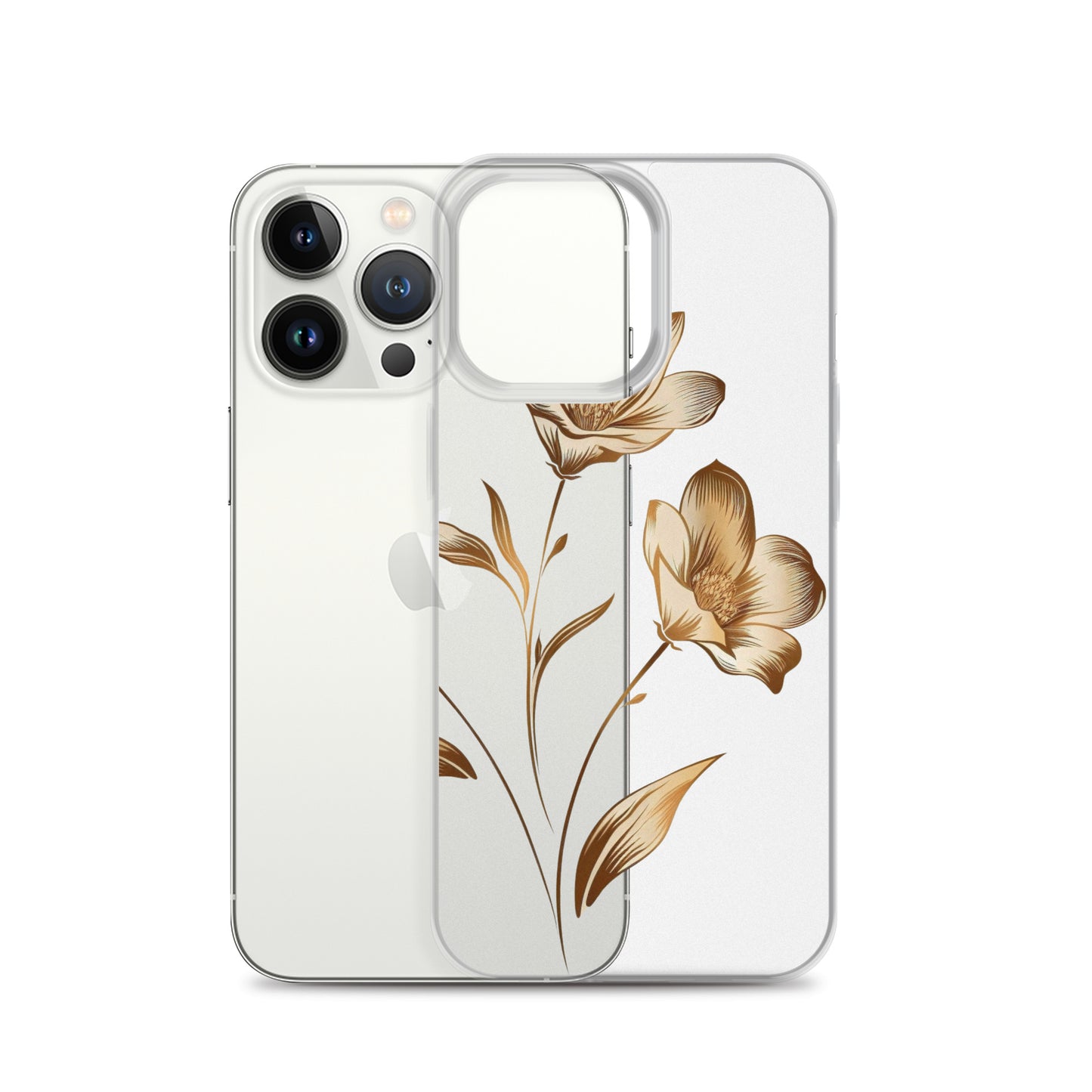 Golden flowers bunch Clear Case for iPhone®