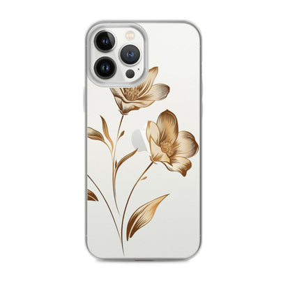 Golden flowers bunch Clear Case for iPhone®