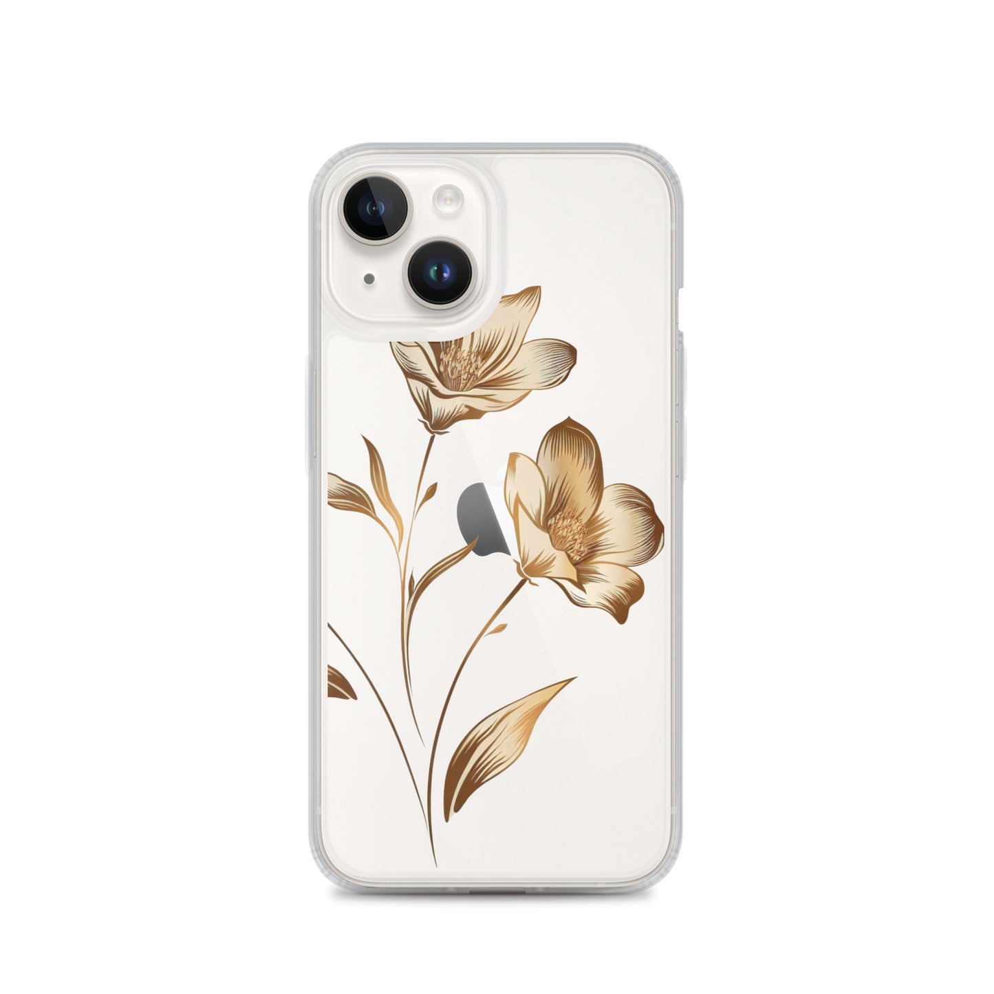 Golden flowers bunch Clear Case for iPhone®