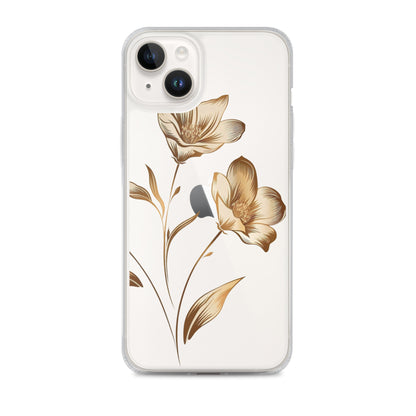 Golden flowers bunch Clear Case for iPhone®