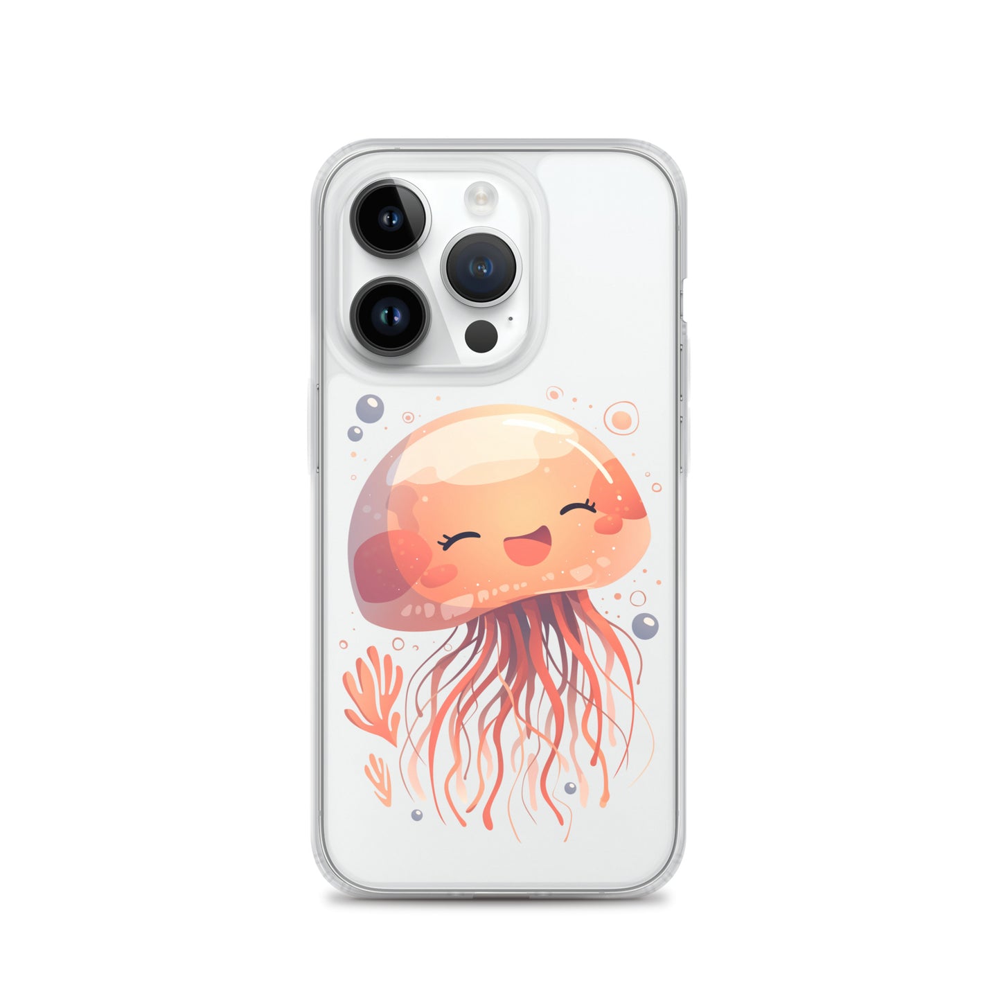 Smiling jellyfish kawaii Clear Case for iPhone®