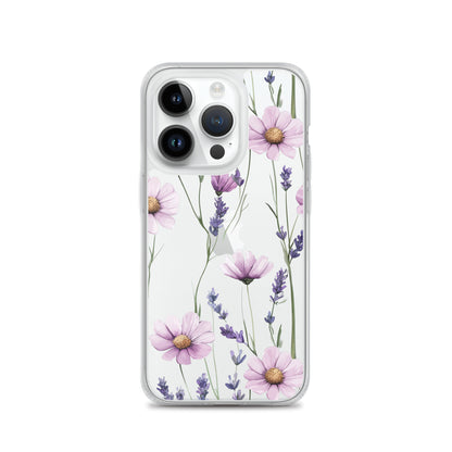 Lavender and purple daisy Clear Case for iPhone®