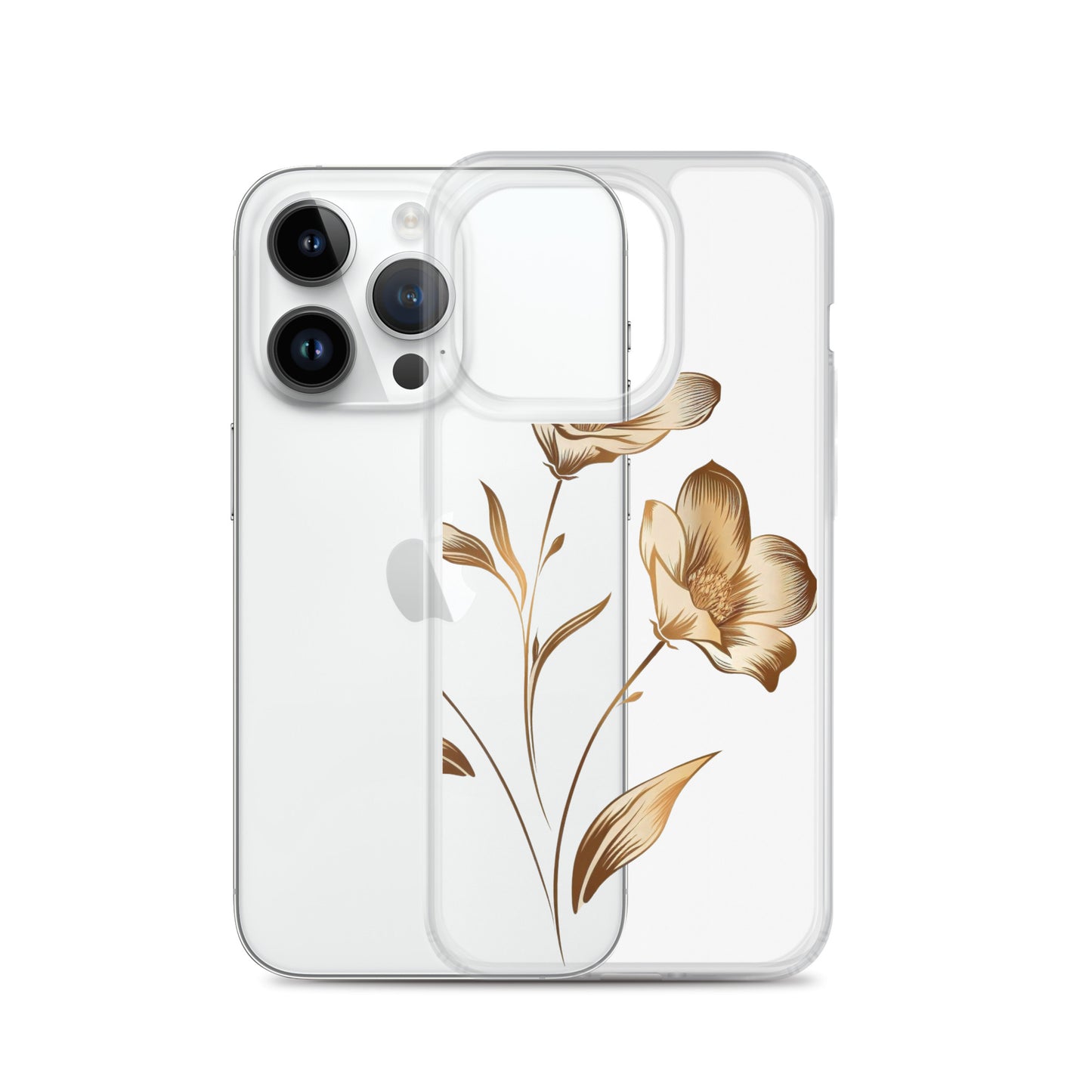 Golden flowers bunch Clear Case for iPhone®