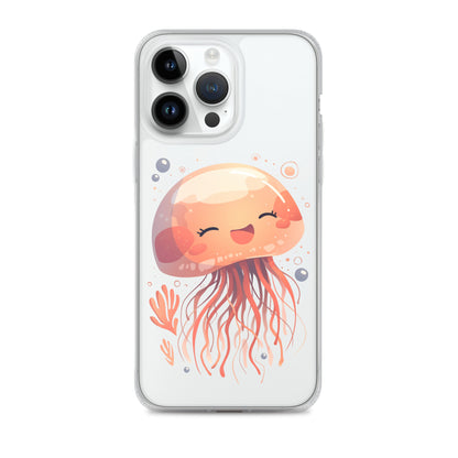 Smiling jellyfish kawaii Clear Case for iPhone®