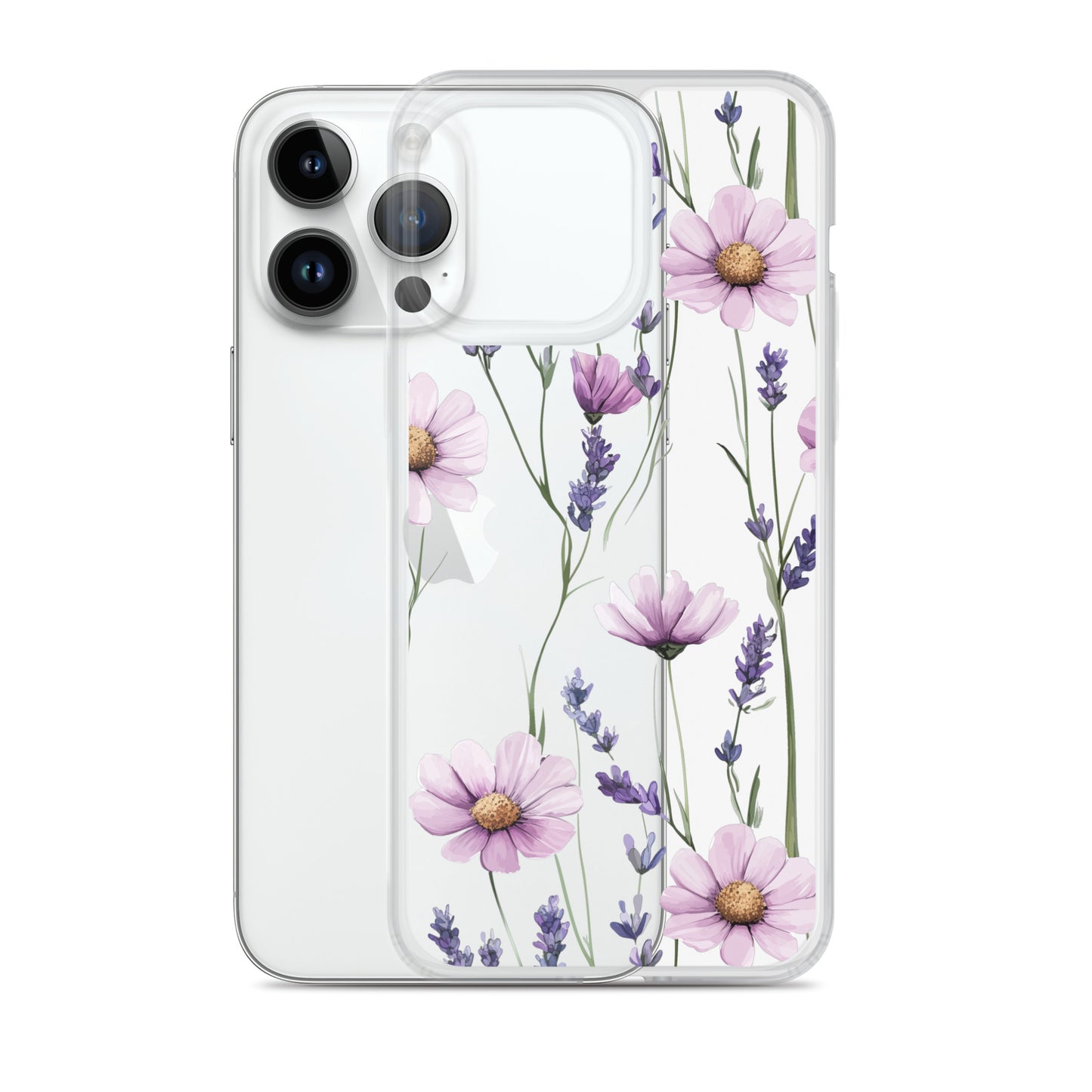 Lavender and purple daisy Clear Case for iPhone®