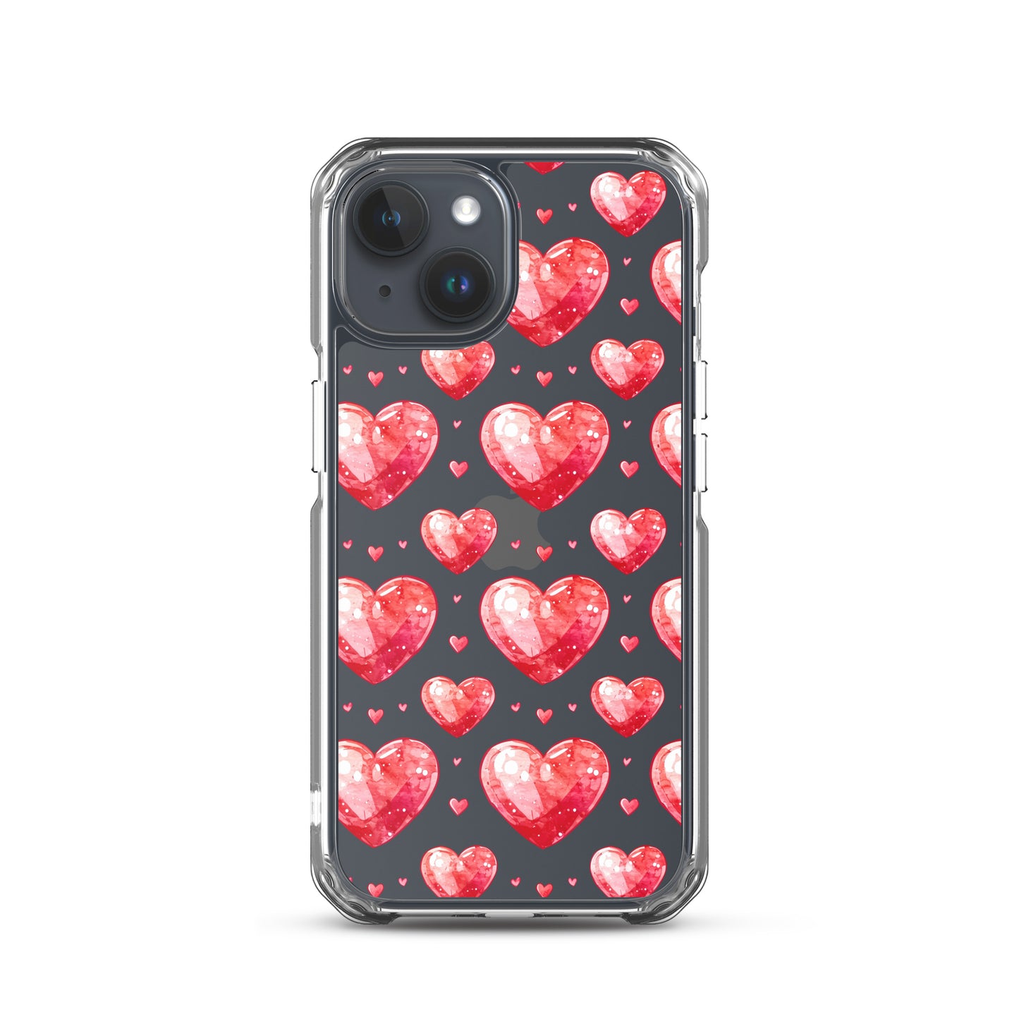 Watercolor hearts tile Clear Case for iPhone® - Maddrick