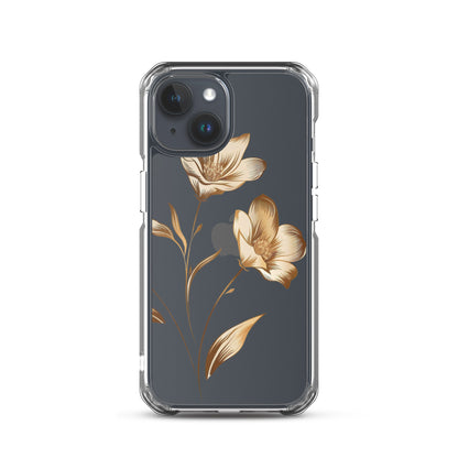 Golden flowers bunch Clear Case for iPhone®