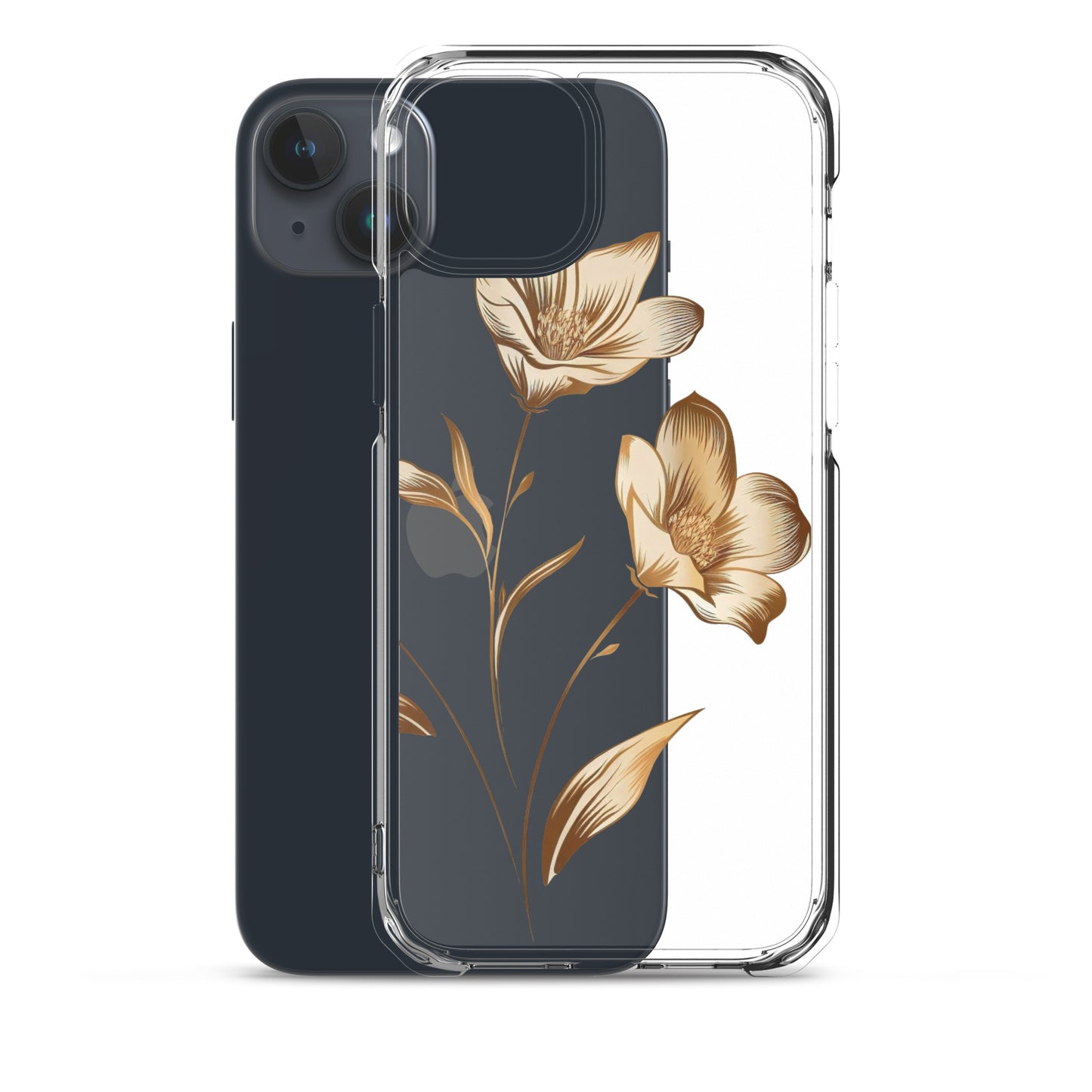 Golden flowers bunch Clear Case for iPhone®