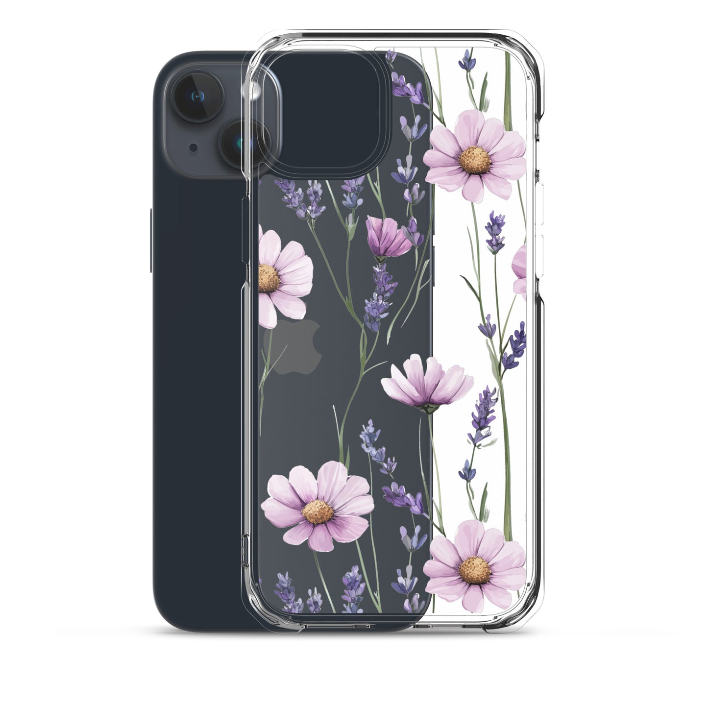 Lavender and purple daisy Clear Case for iPhone®