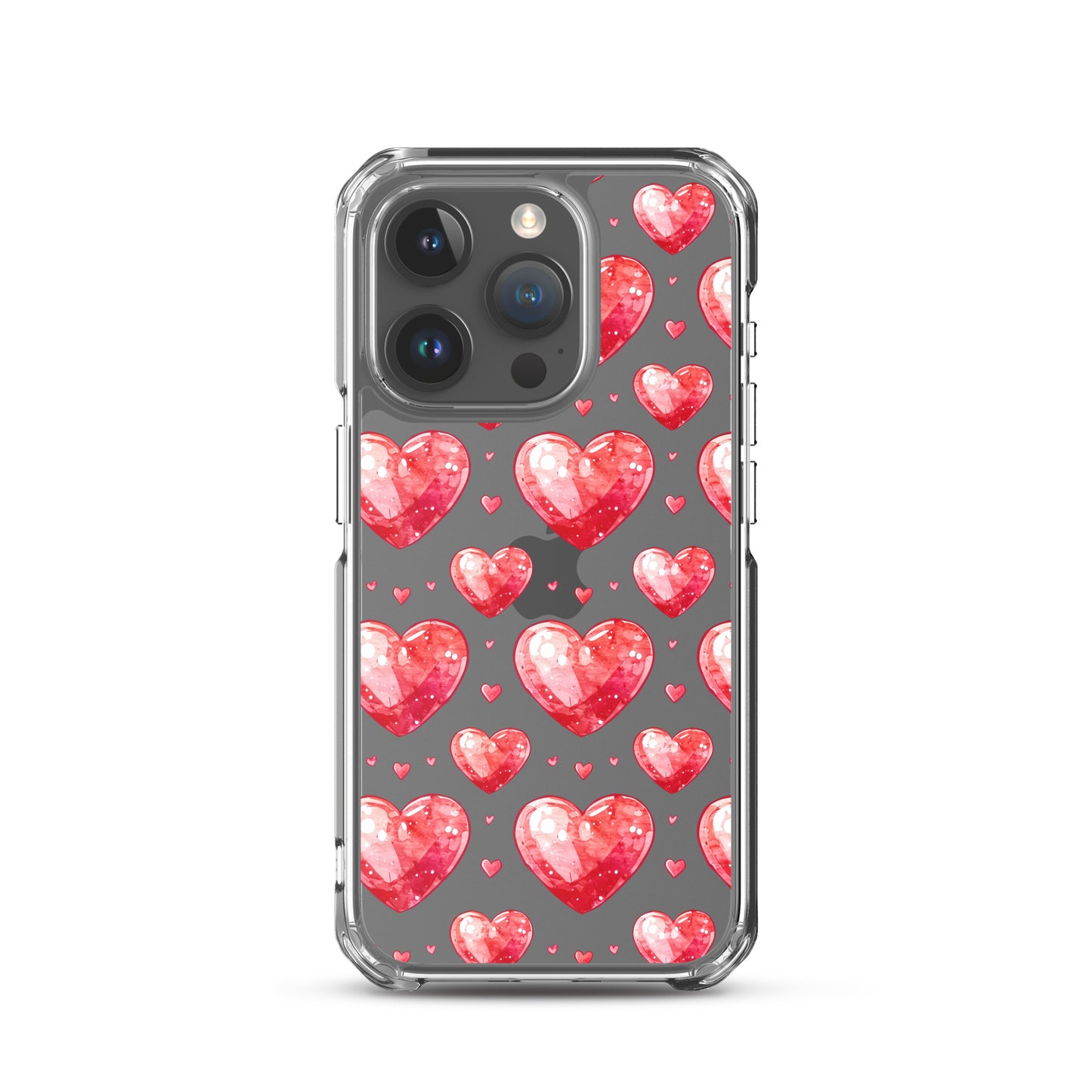 Watercolor hearts tile Clear Case for iPhone® - Maddrick